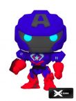  Figurka Avengers Mech Strike - Captain America Glow in the Dark (Funko POP! Marvel 829) 