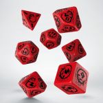  Hračka Kostky Dragons - červeno-černé 