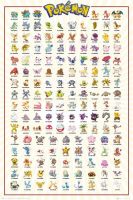 Hračka Plakát Pokémon - Kanto 151 