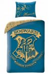  Povlečení Harry Potter - Hogwarts (modré) 