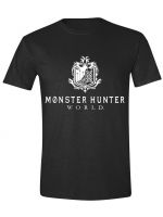  oblečení pro hráče Tričko Monster Hunter World - Logo (velikost L) 