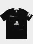  oblečení pro hráče Tričko PlayStation - Black & White (velikost L) 