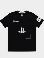  oblečení pro hráče Tričko PlayStation - Black & White (velikost M) 