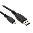 Kabel USB / MicroUSB 1,8m - černý