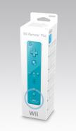 obrĂˇzek Wii dálkový ovladač se zabudovaným Motion Plus (pro Wii a WiiU) (modrý)